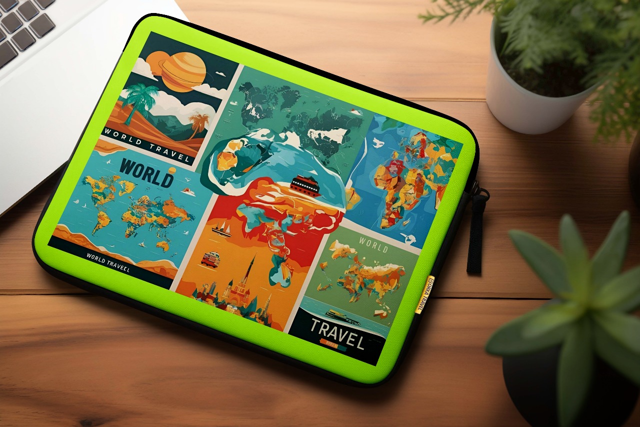 Orka Travel Digital Printed Laptop Sleeve/Laptop case (D30)
